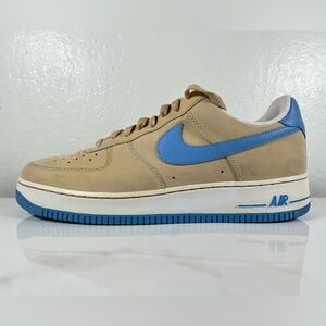 Nike  Air Force 1  '07 Linen Blue beige 315122-241 Men's Size US 10.5 Rare